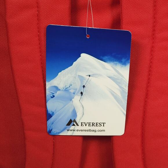 Everest Classic School Backpack 16.5" Solid‎ RED Color 2045CR/RD 1340 cu. in NWT - Picture 11 of 13